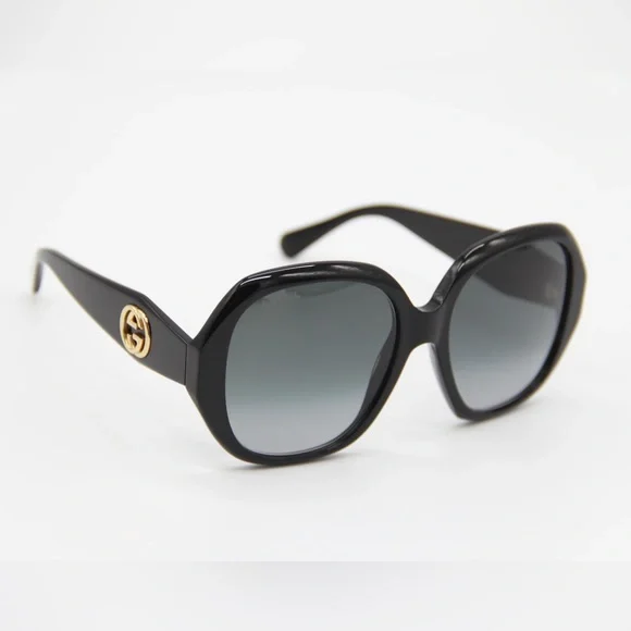 NEW GUCCI GG0796S 001 NEW WOMEN’S OVERSIZED SUNGLASSES GUCCI - Picture 11 of 14